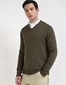 Tommy Hilfiger Solid Regular-Fit Cotton Sweater