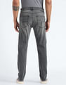 Flying Machine Slash Slim Tapered Fit Mid Rise Jeans