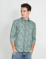 Flying Machine Floral Print Cotton Shirt