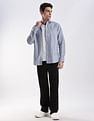 Calvin Klein Jeans Vertical Stripes Slim Fit Dobby Woven Shirt