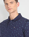 Arrow Sports Tropical Print Mercerized Polo Shirt