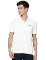 AD by Arvind Cotton Solid Polo Shirt