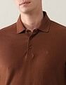 Arrow Pure Cotton Textured Polo Shirt