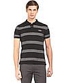 U.S. Polo Assn. Denim Co. Striped Muscle Fit Polo Shirt