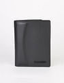 Calvin Klein Solid Black Leather Bi-Fold Wallet