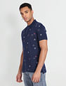 Flying Machine Embroidered Cotton Polo Shirt