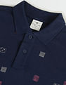 Flying Machine Embroidered Cotton Polo Shirt