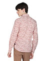 Flying Machine Abstract Print Cotton Shirt