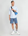 Flying Machine Spread Collar Vertical Stripe Shirt