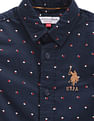 U.S. Polo Assn. Kids Boys Geometric Print Oxford Shirt