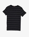 Tommy Hilfiger Kids Boys Striped Regular Fit Cotton T-Shirt