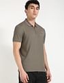 Calvin Klein Jeans Solid Regular-Fit Cotton Polo T-Shirt