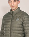 U.S. Polo Assn. High Neck Nylon Solid Puffer Jacket