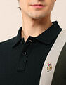 U.S. Polo Assn. Denim Co. Colourblocked Pure Cotton Polo Shirt
