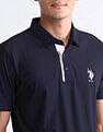 USPA Active Solid Slim Fit Polo Shirt