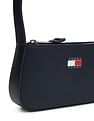 Tommy Hilfiger Solid Blue Pu Shoulder Bag
