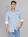 AD by Arvind Abstract Print Cotton Casual Shirt