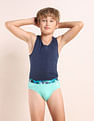 USPA Innerwear Boys Cotton Spandex Solid Briefs - Pack Of 5