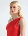 Tommy Hilfiger One Shoulder Stretch Crop Top