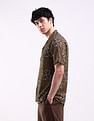 Flying Machine Cuban Collar Holiday Shirt