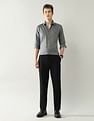 Arrow Newyork Textured Manhattan Slim Fit Jaquard Shirt