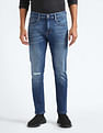 Flying Machine Slash Slim Tapered Fit Jeans