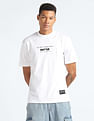 Flying Machine Graphic Foil Print Relaxed T-Shirt