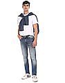 Flying Machine Distressed Michael Slim Tapered Fit Jeans