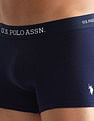 USPA Innerwear Anti Microbial Solid OET13 Trunks - Pack Of 3