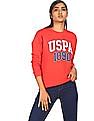 U.S. Polo Assn. Women Long Sleeve Crew Neck Sweatshirt