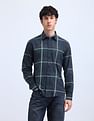 Flying Machine Grid Tattersall Checked Twill Shirt