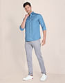 U.S. Polo Assn. Birdseye Dobby Textured Solid Shirt