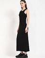 Tommy Hilfiger Cotton Crew Neck Midi Dress