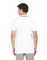 AD by Arvind Cotton Panelled Solid Polo Shirt