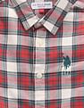 U.S. Polo Assn. Kids Boys Plaid Check Oxford Shirt
