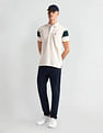 Arrow Sports Horizontal Stripe Pique Polo Shirt