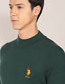 U.S. Polo Assn. Mock Neck Solid Sweater