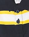 U.S. Polo Assn. Kids Ribbed Collar Striped Polo Shirt
