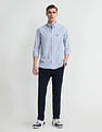 Arrow Sport Slim Cotton Vertical Stripes Shirt