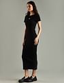 Tommy Hilfiger Cotton Crew Neck Bodycon Dress