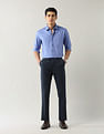Arrow Textured Manhattan Slim Fit Shirt