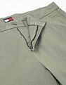 Tommy Hilfiger Kids Green Solid Trousers for Fresh Look