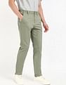 Tommy Hilfiger Kids Green Solid Trousers for Fresh Look