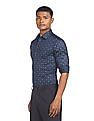 Arrow Spread Collar Manhattan Slim Fit Printed Formal Shirt