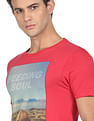 Flying Machine Cotton Graphic Print T-Shirt