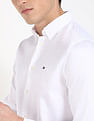 Tommy Hilfiger Solid Regular Fit Sateen Woven Shirt