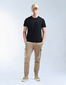 Flying Machine Solid Relaxed Fit Knitted Joggers