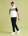 U.S. Polo Assn. Kids Sleeveless Horizontal Stripe Puffer Jacket