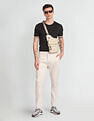 Flying Machine Mid Rise Slim Tapered Trousers