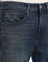 Flying Machine Mid Rise Slash Slim Tapered Jeans